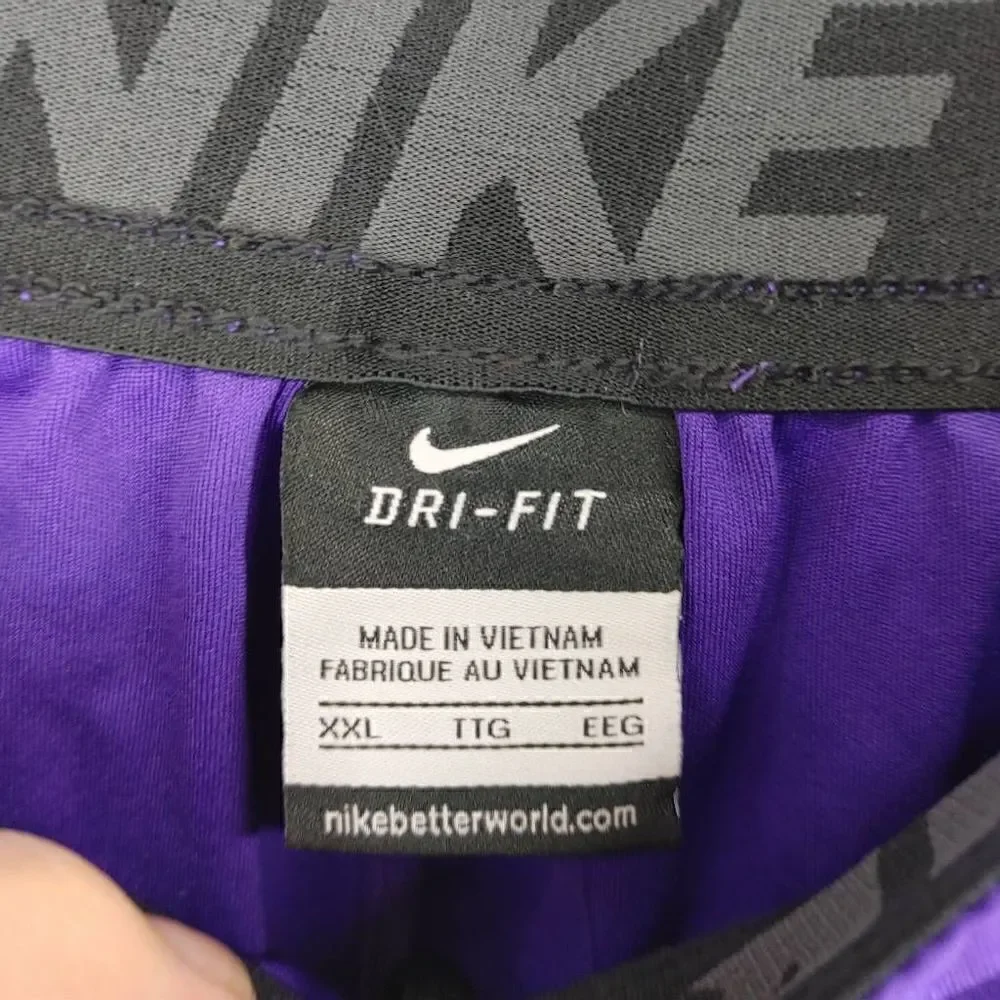 Nike Nwt Purple TTU Hoops Mens Size XXL Basketball Shorts.